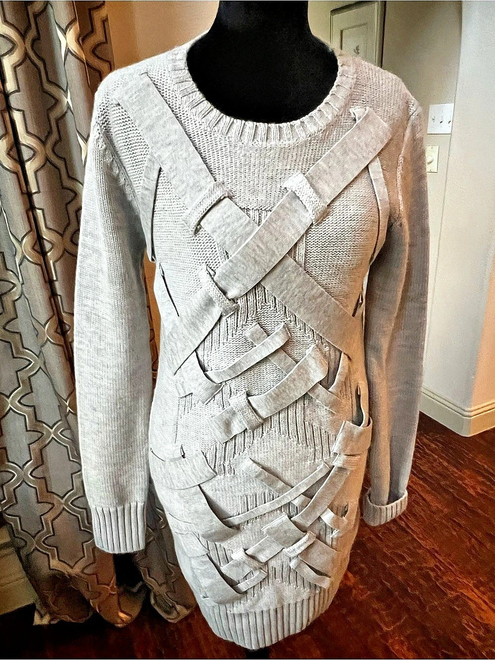 Exclusive for Intermix 100% Merino Wool Sweater Mini  Dress/Tunic